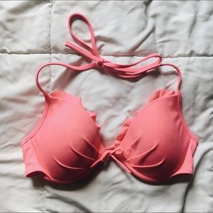 Pink Victoria’s Secret Push-Up Halter Bikini